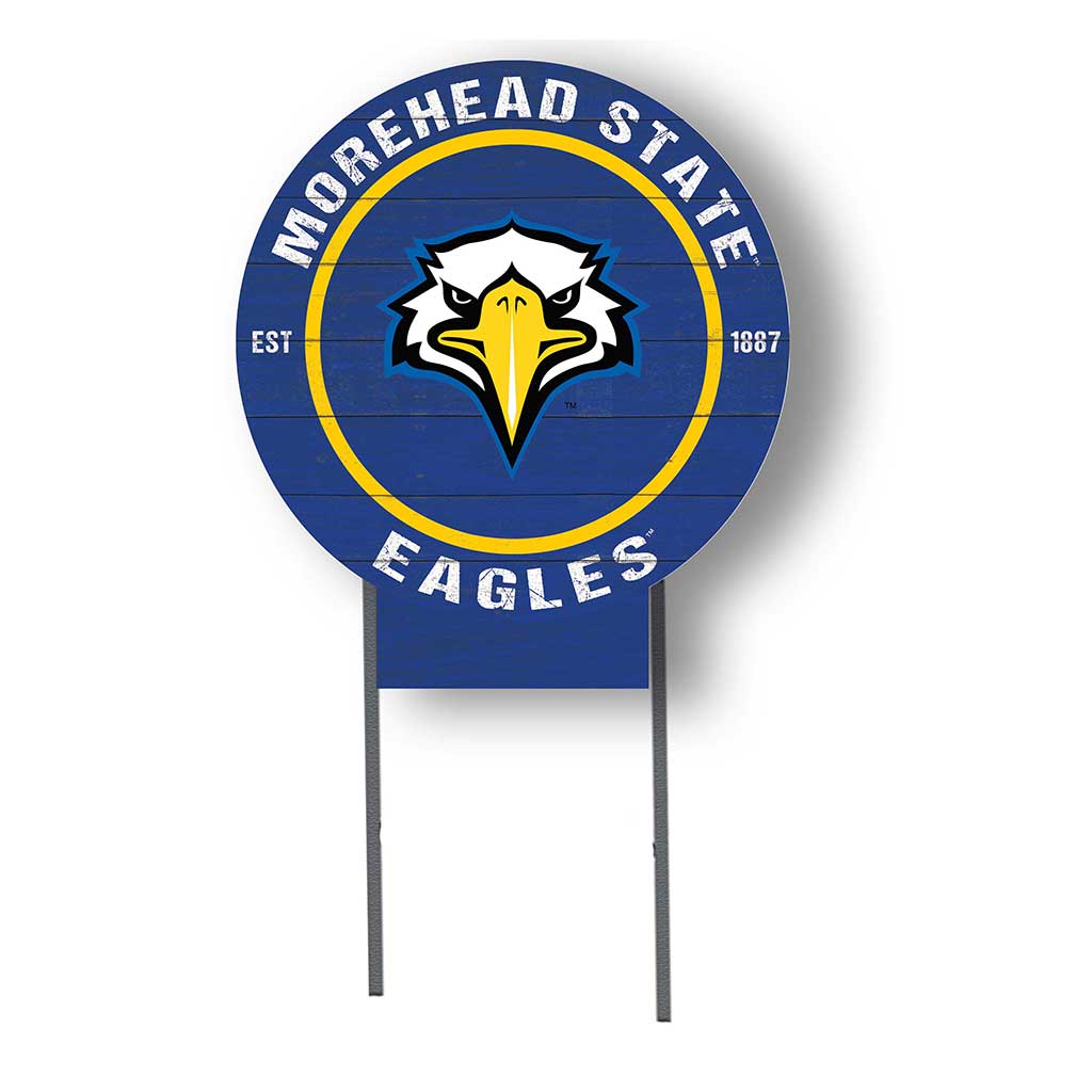 20x20 Circle Color Logo Lawn Sign Morehead State Eagles