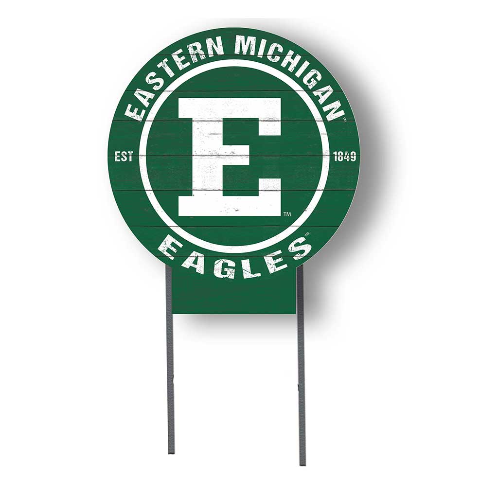20x20 Circle Color Logo Lawn Sign Eastern Michigan Eagles