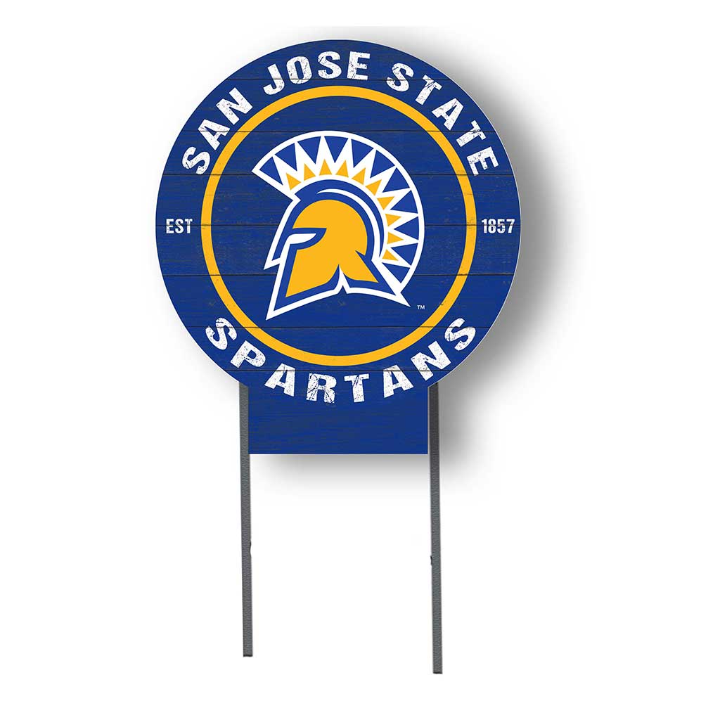 20x20 Circle Color Logo Lawn Sign San Jose State Spartans