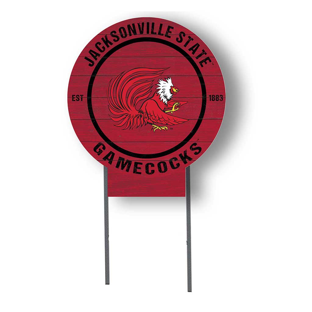 20x20 Circle Color Logo Lawn Sign Jacksonville State Gamecocks