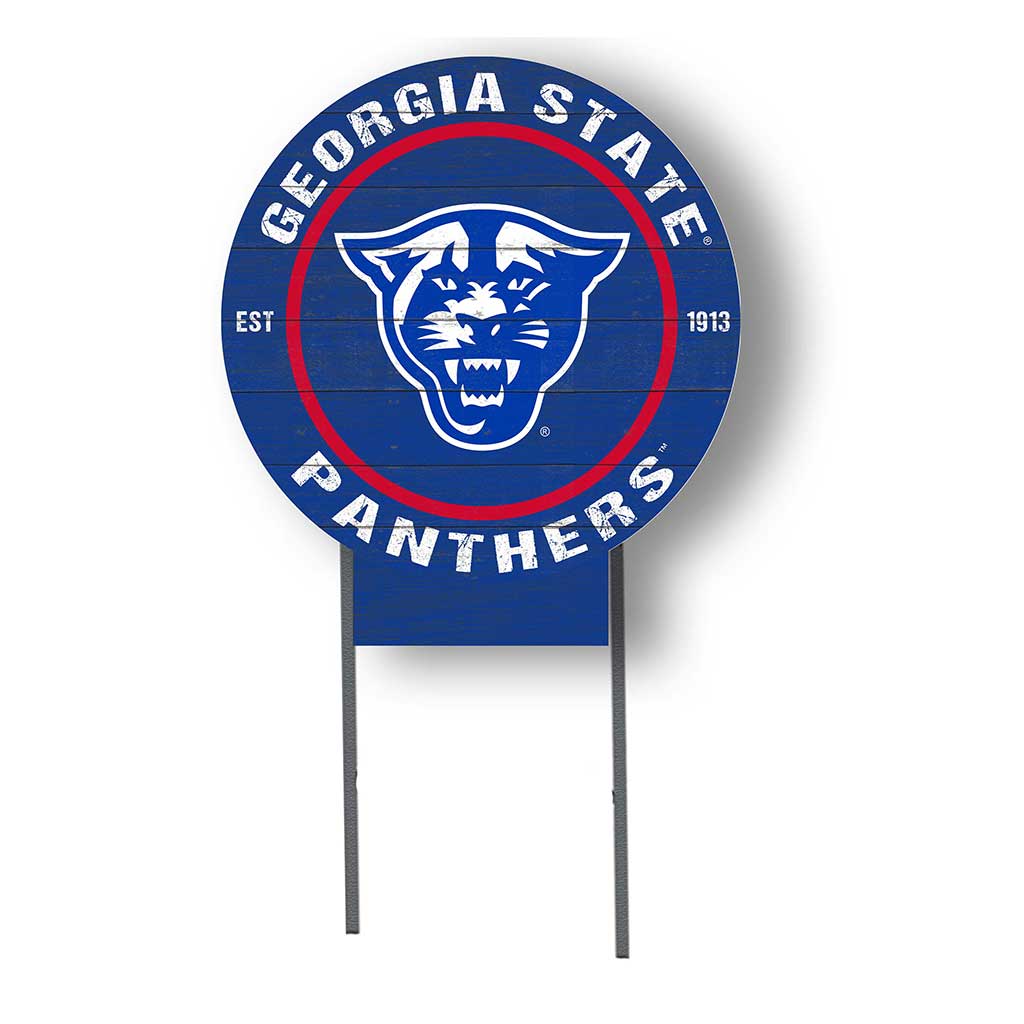 20x20 Circle Color Logo Lawn Sign Georgia State Panthers