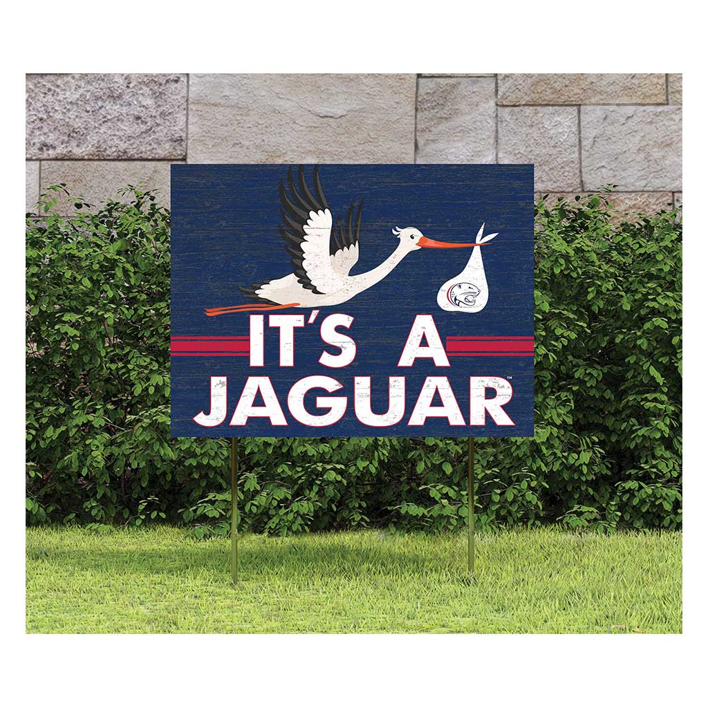 18x24 Lawn Sign Stork Yard Sign It's A University of Southern Alabama Jaguars