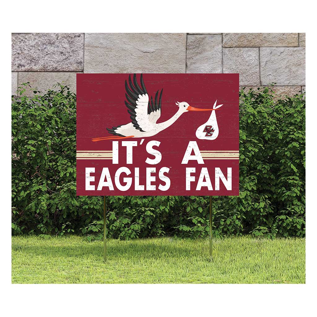 18x24 Lawn Sign Stork Yard Sign It's A Boston College Eagles