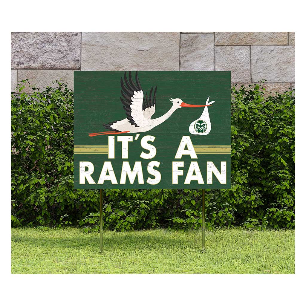 18x24 Lawn Sign Stork Yard Sign It's A Colorado State-Ft. Collins Rams