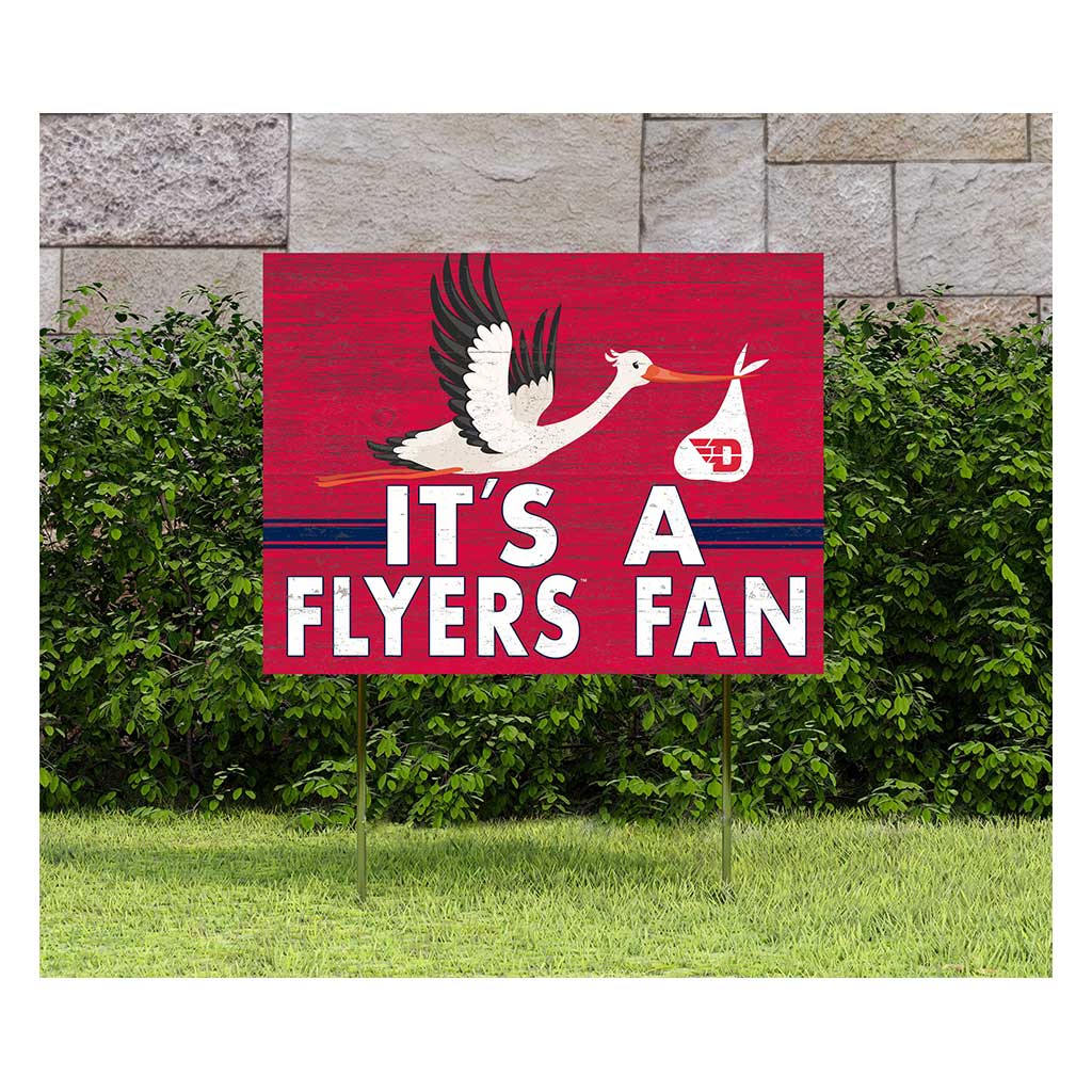 18x24 Lawn Sign Stork Yard Sign It's A Dayton Flyers