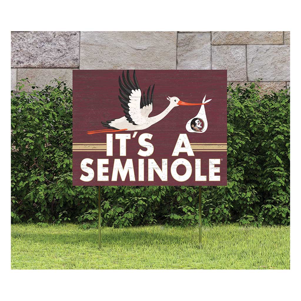 18x24 Lawn Sign Stork Yard Sign It's A Florida State Seminoles