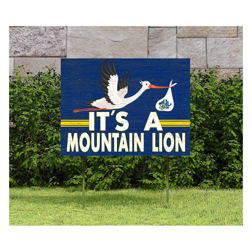 18x24 Lawn Sign Stork Yard Sign It's A Mars Hill Mountain Lions