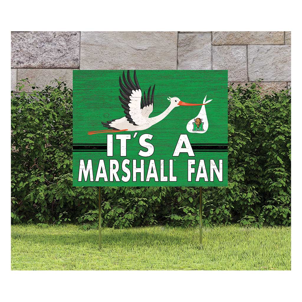 18x24 Lawn Sign Stork Yard Sign It's A Marshall Thundering Herd
