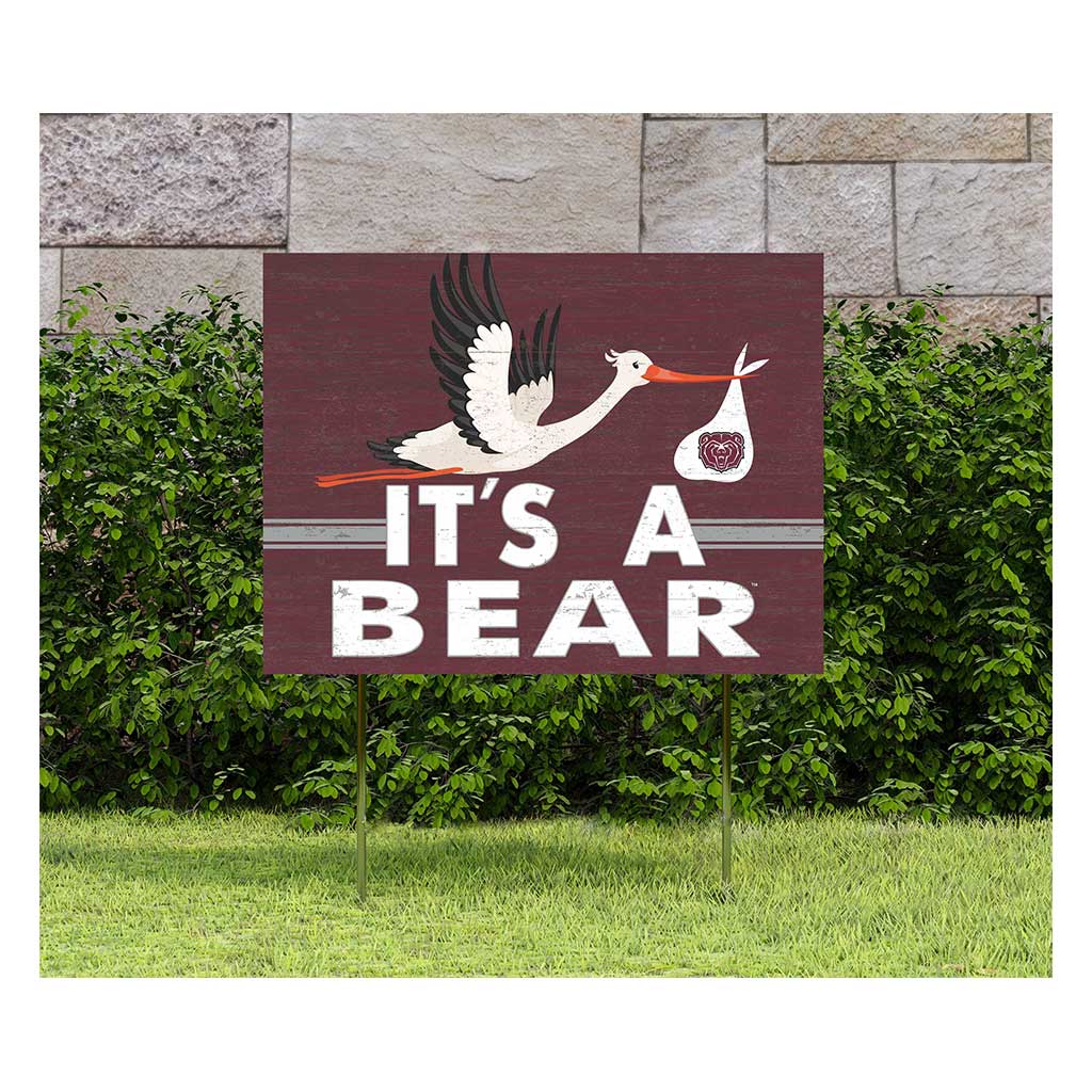 18x24 Lawn Sign Stork Yard Sign It's A Missouri State Bears