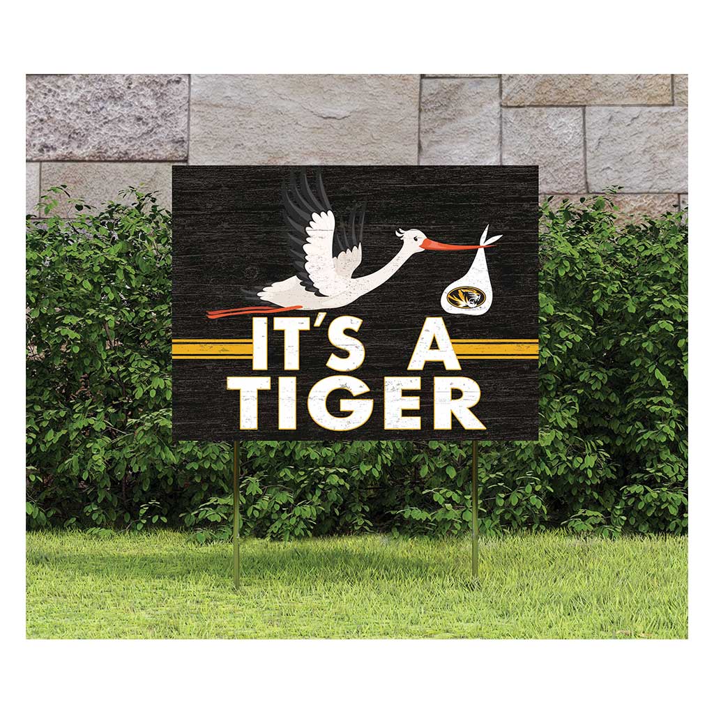 18x24 Lawn Sign Stork Yard Sign It's A Missouri Tigers