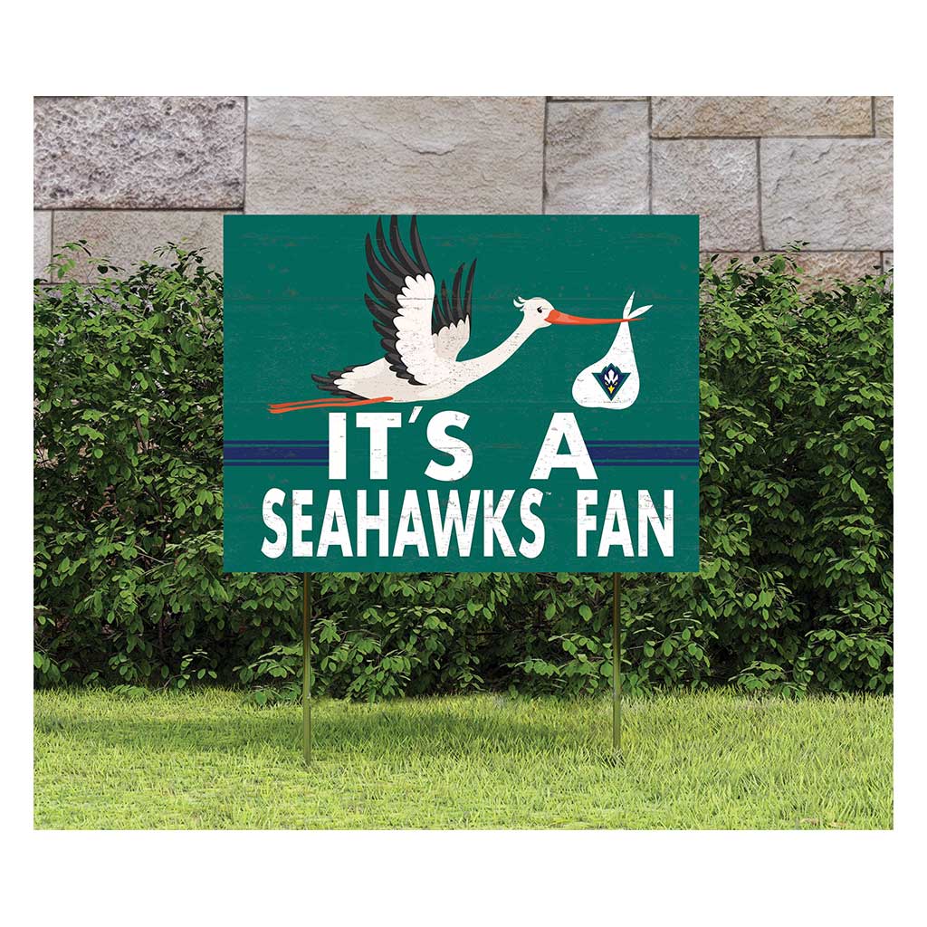 18x24 Lawn Sign Stork Yard Sign It's A North Carolina (Wilmington) Seahawks