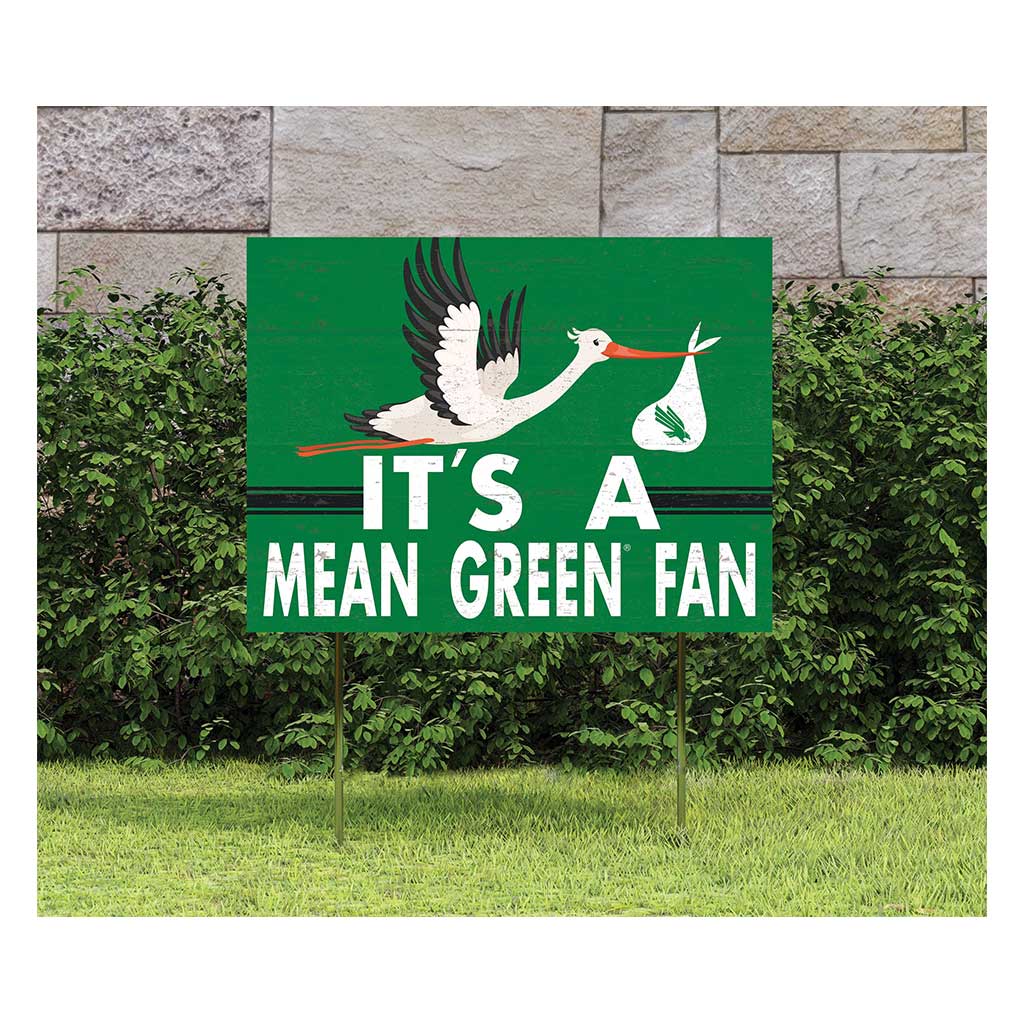 18x24 Lawn Sign Stork Yard Sign It's A North Texas Mean Green