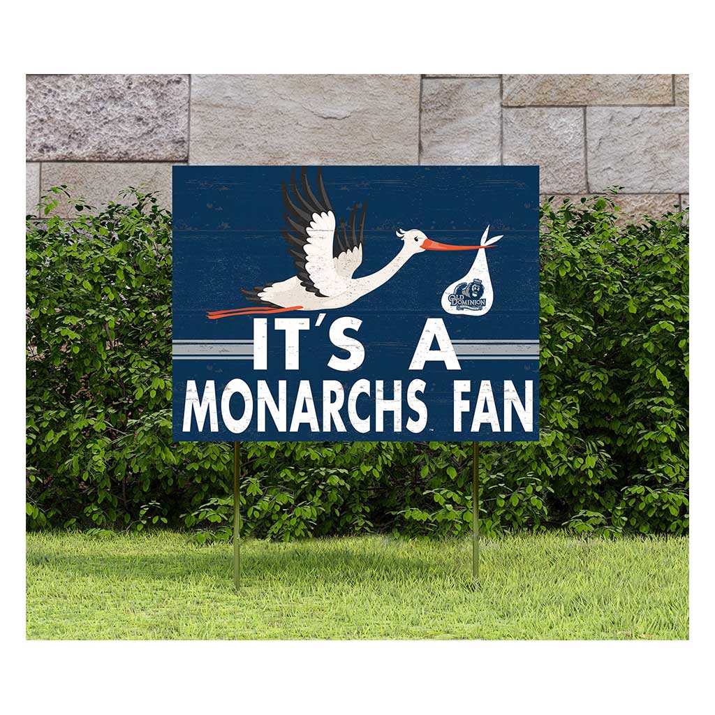 18x24 Lawn Sign Stork Yard Sign It's A Old Dominion Monarchs
