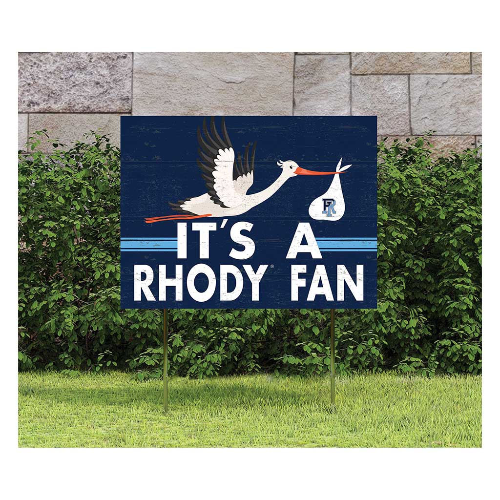 18x24 Lawn Sign Stork Yard Sign It's A Rhode Island Rams