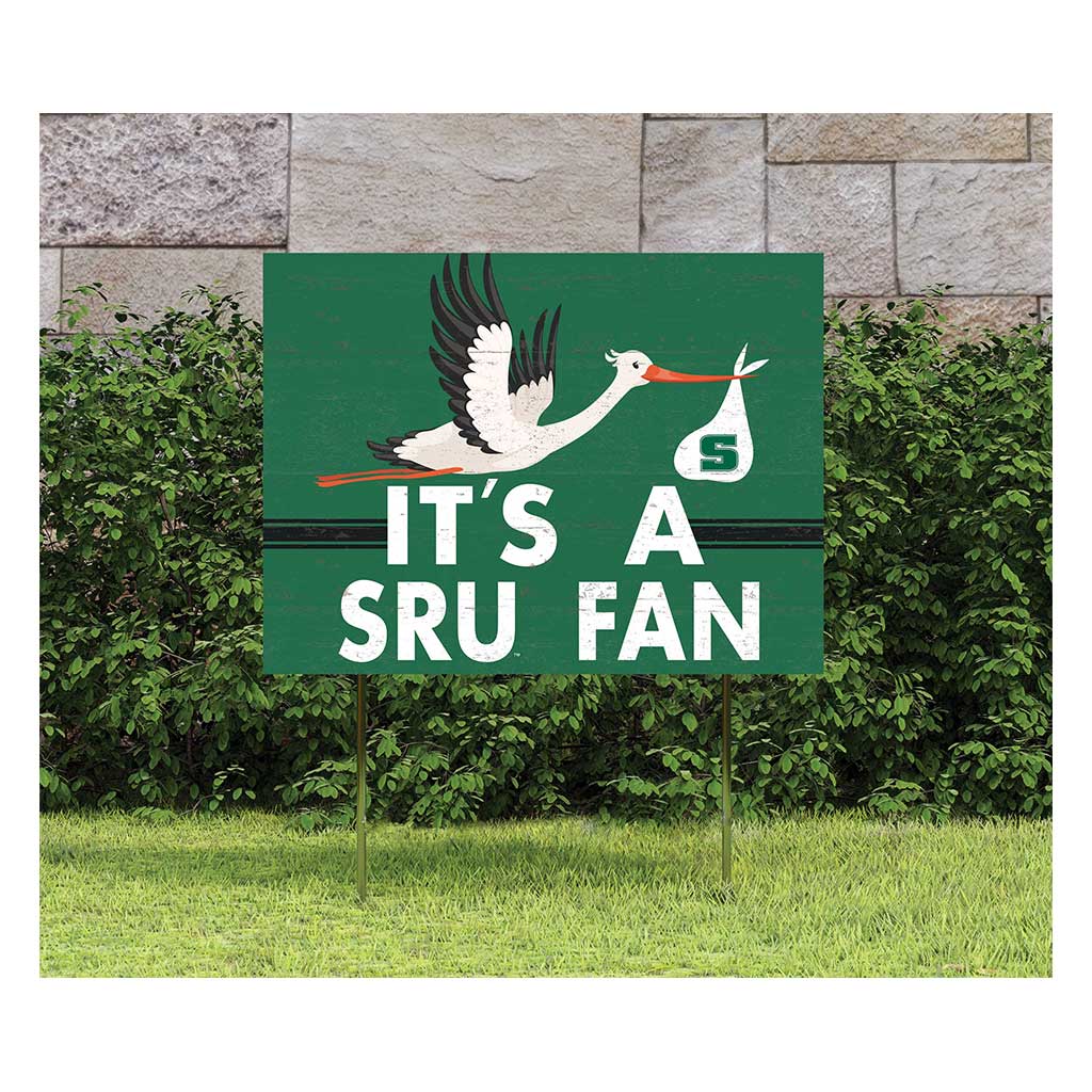 18x24 Lawn Sign Stork Yard Sign It's A Slippery Rock The Rock