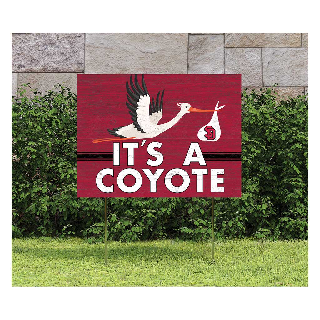 18x24 Lawn Sign Stork Yard Sign It's A South Dakota Coyotes