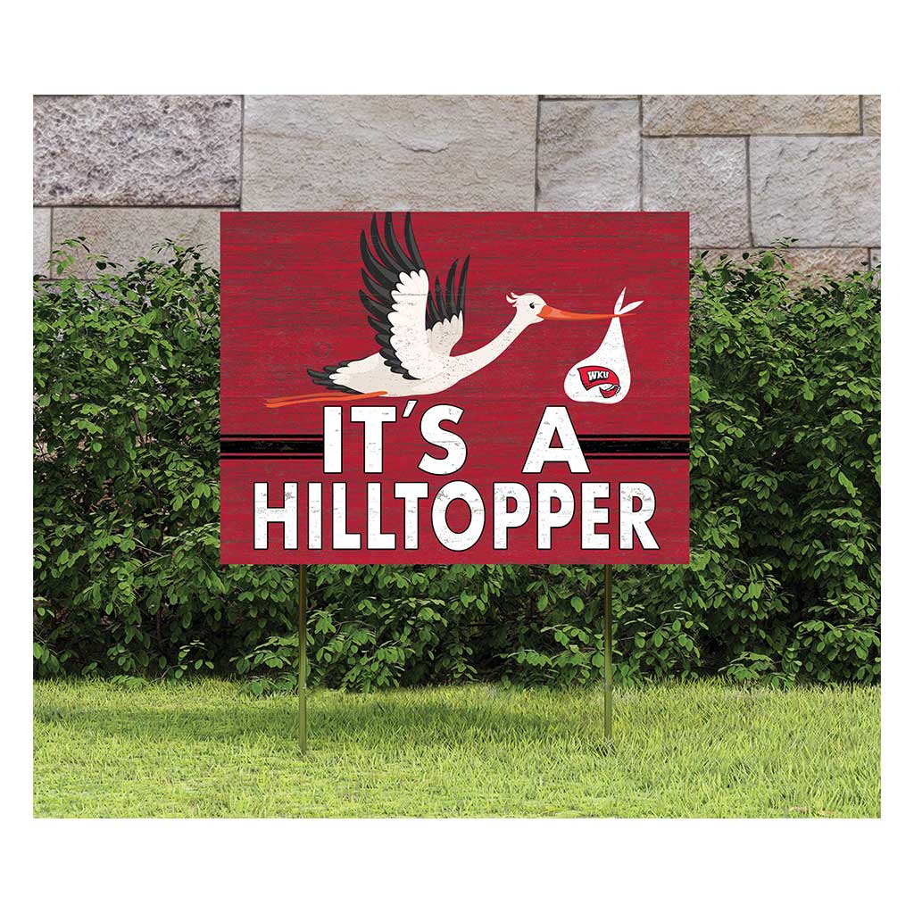 18x24 Lawn Sign Stork Yard Sign It's A Western Kentucky Hilltoppers