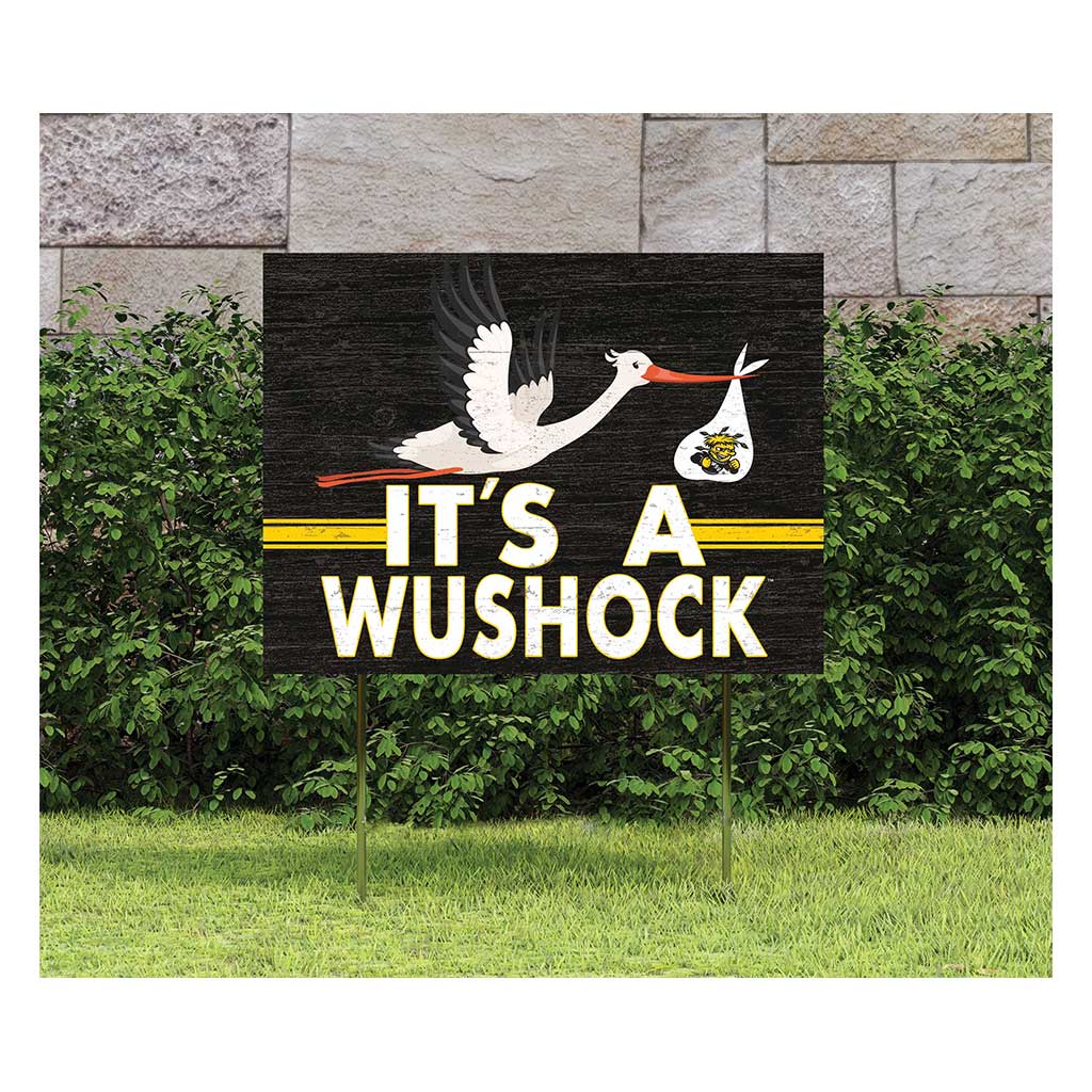 18x24 Lawn Sign Stork Yard Sign It's A Wichita State Shockers