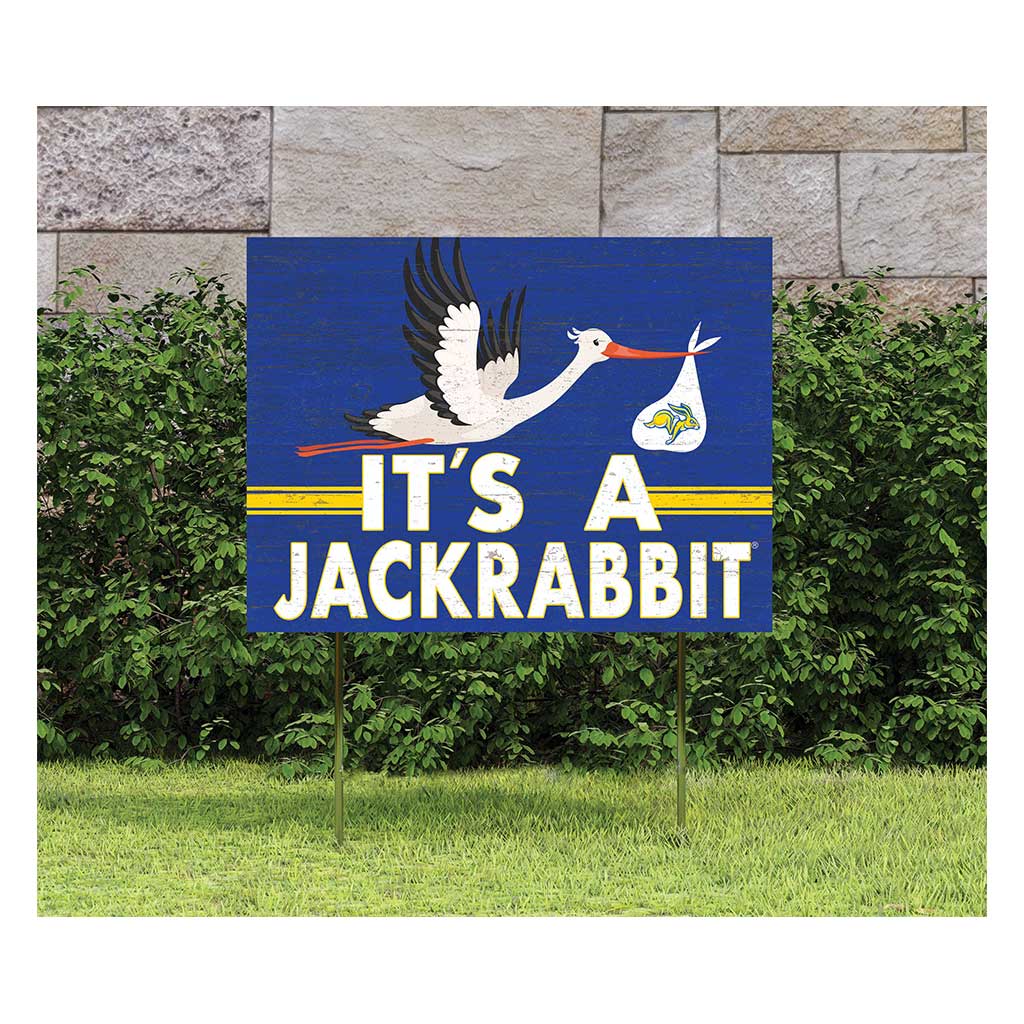 18x24 Lawn Sign Stork Yard Sign It's A South Dakota State University Jackrabbits