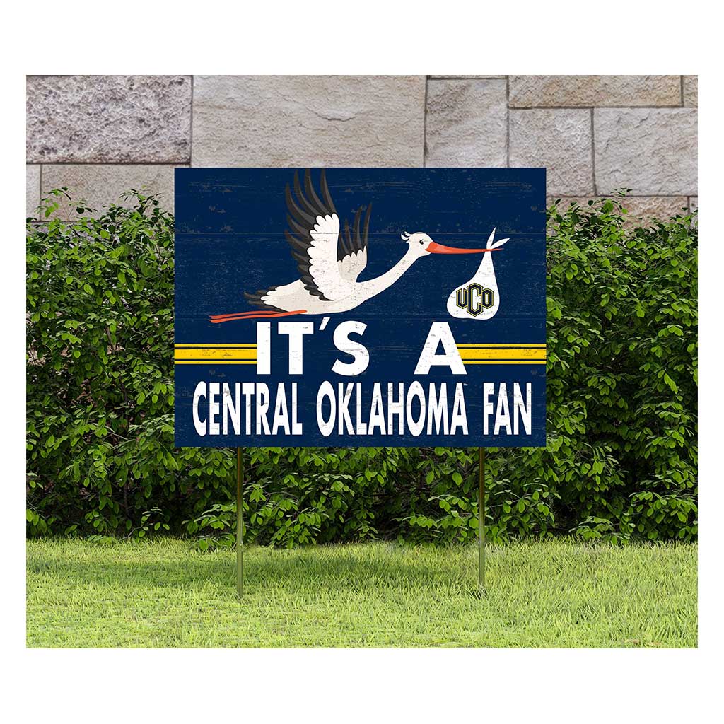 18x24 Lawn Sign Stork Yard Sign It's A Central Oklahoma BRONCHOS