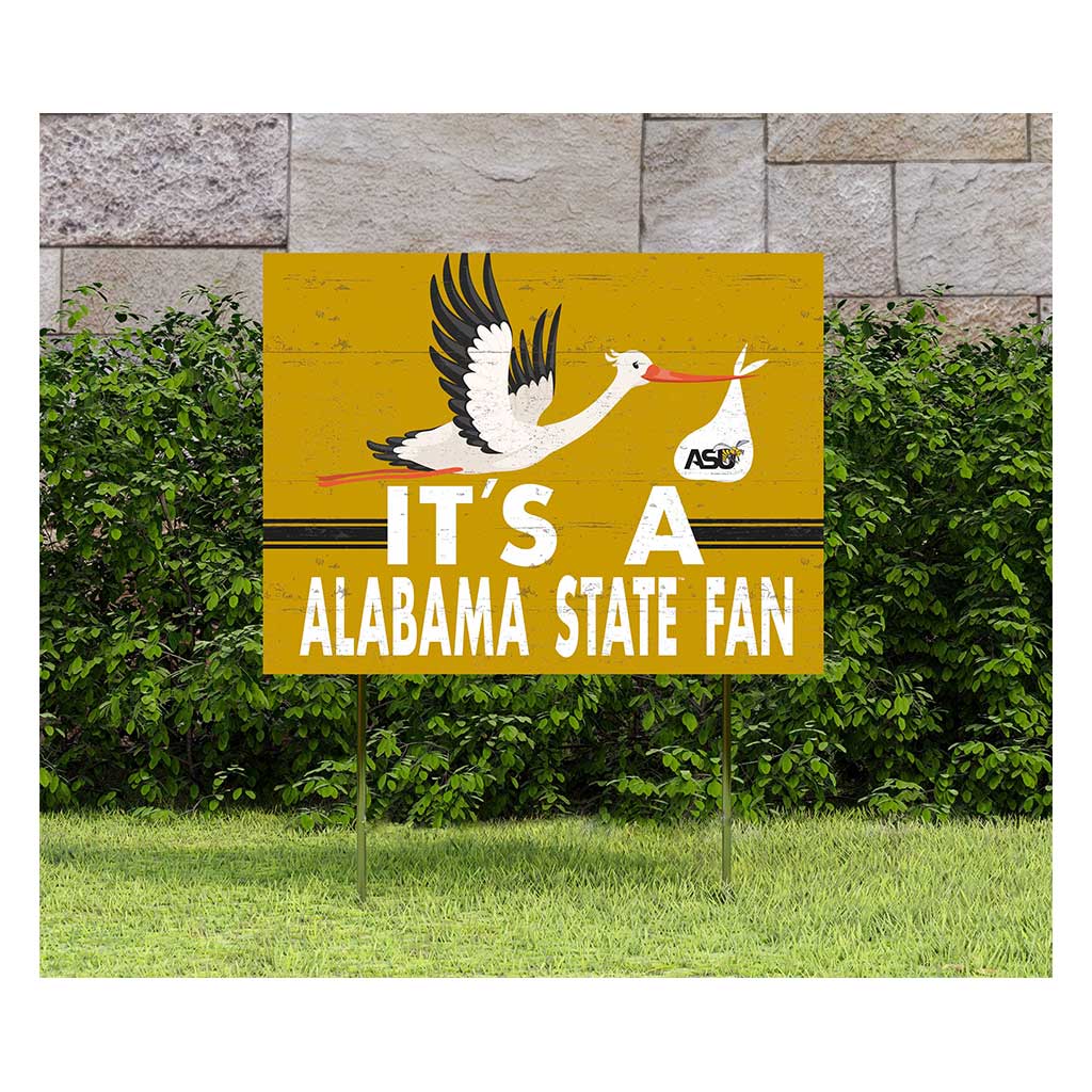 18x24 Lawn Sign Stork Yard Sign It's A Alabama State HORNETS