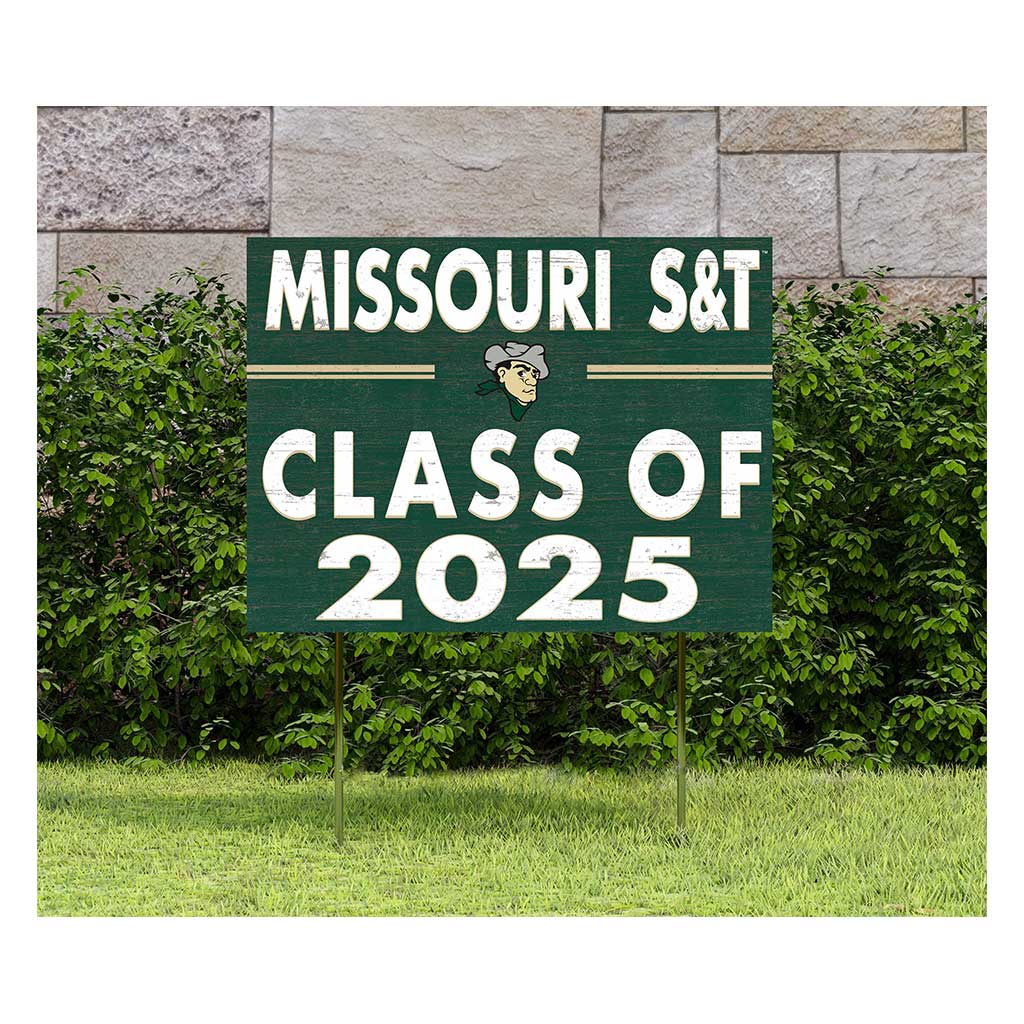 18X24 Lawn Sign Custom FUTURE CLASS OF Missouri S&T Joe Head