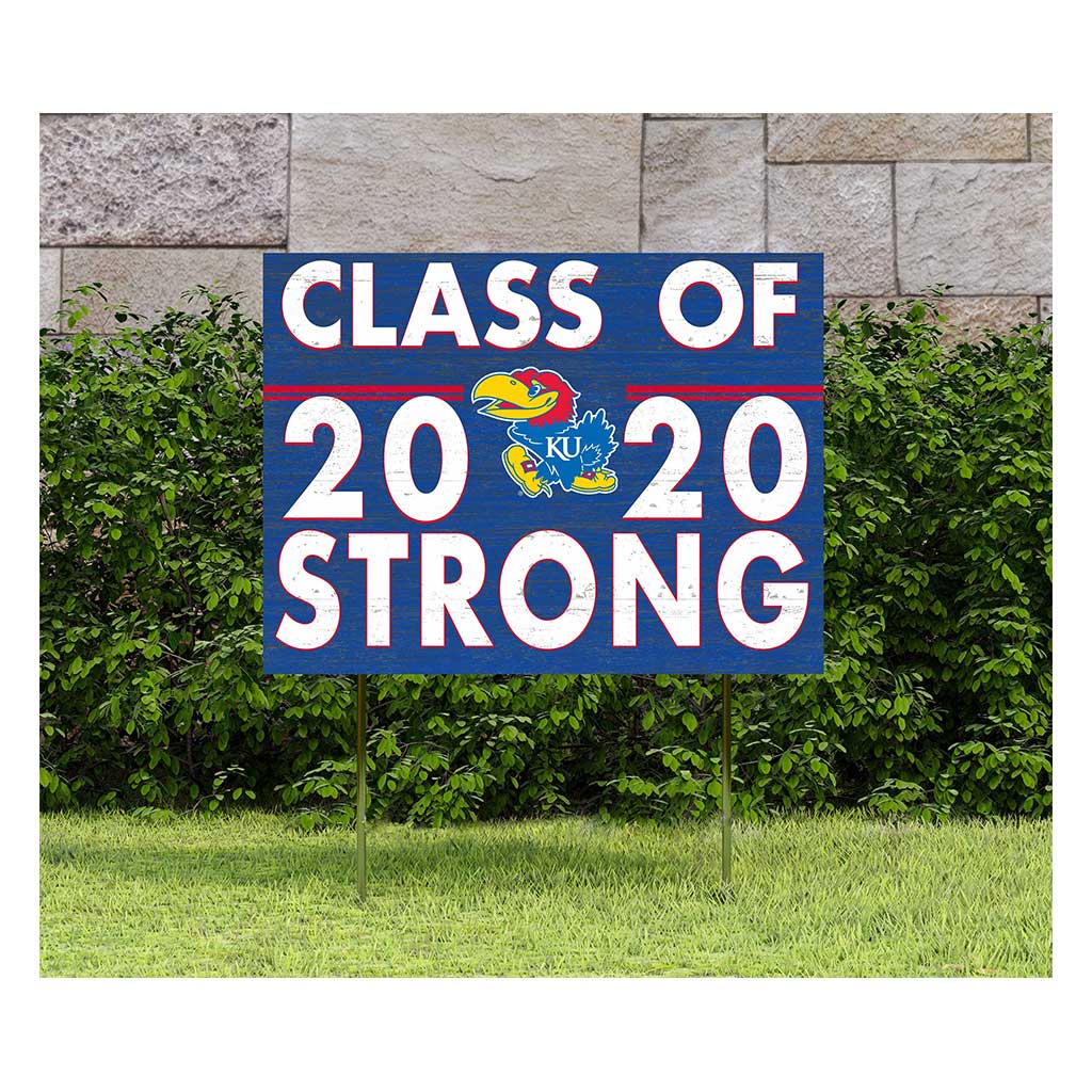 18x24 Lawn Sign Class of Team Strong Kansas Jayhawks