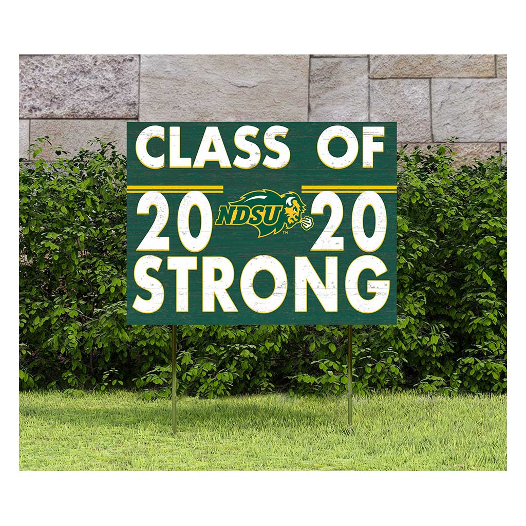 18x24 Lawn Sign Class of Team Strong North Dakota State Bison