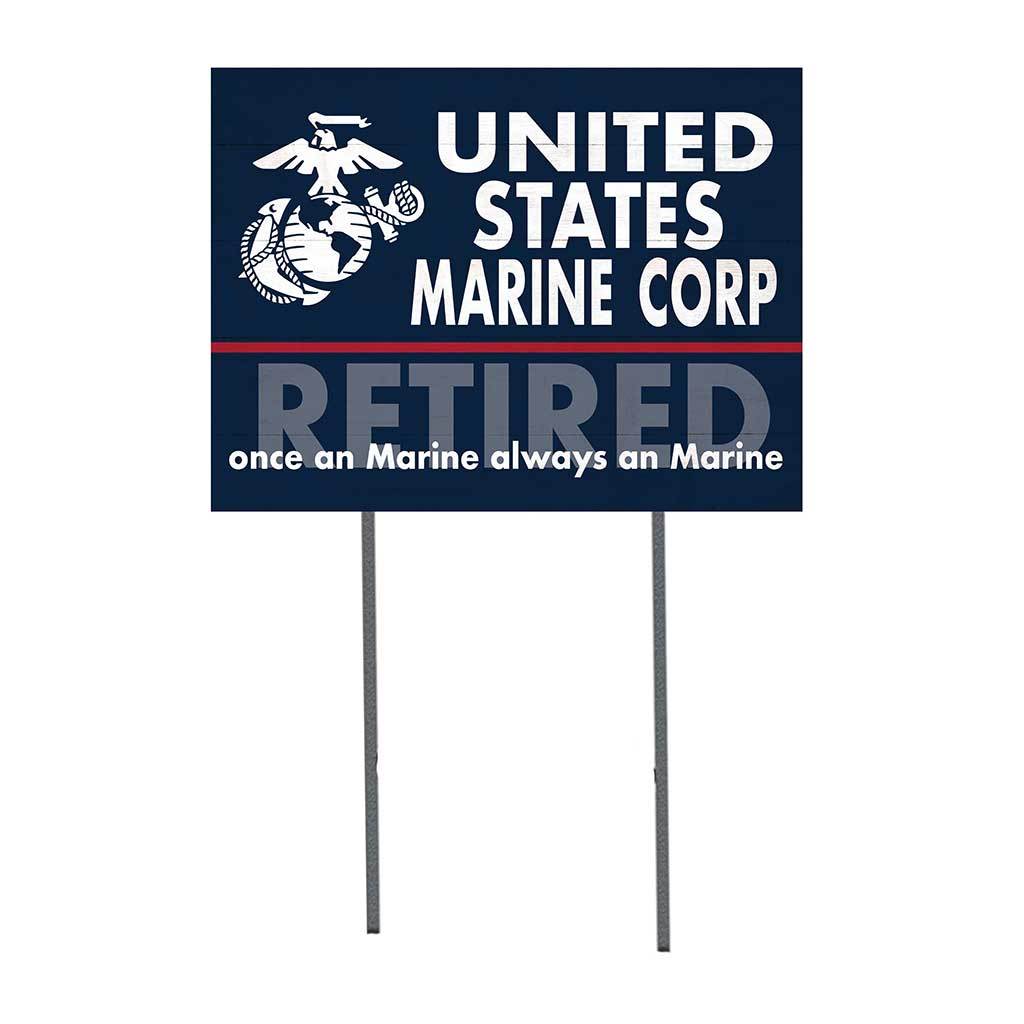 Always a Marine Lawn Sign