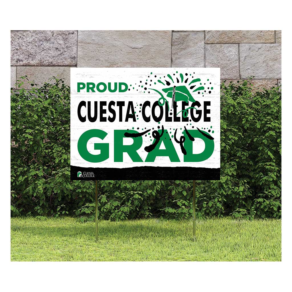 18x24 Lawn Sign Proud Grad With Logo Cuesta College Cougars