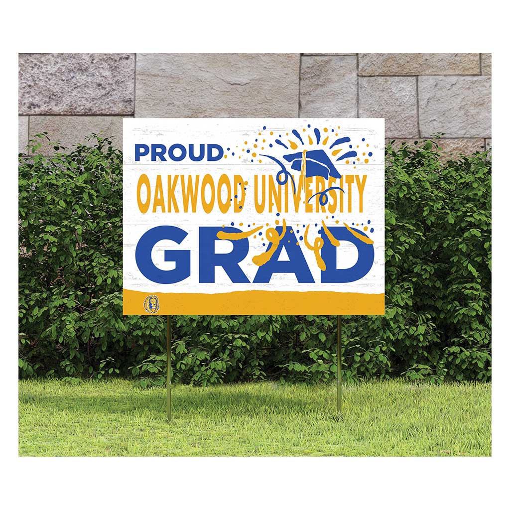 18x24 Lawn Sign Proud Grad With Logo Oakwood University Ambassadors