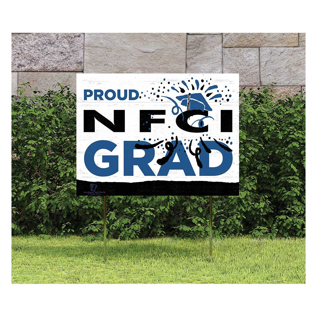 18x24 Lawn Sign Proud Grad With Logo Niagara Culinary
