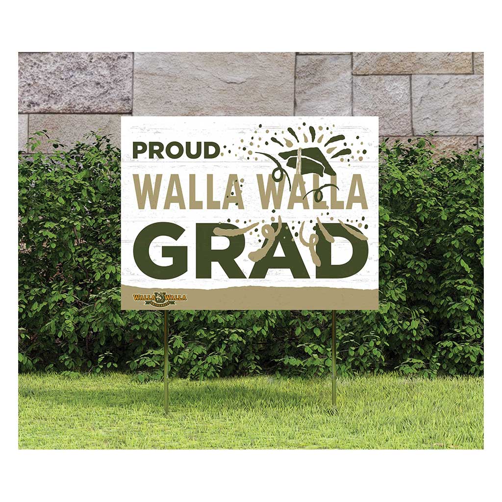 18x24 Lawn Sign Proud Grad With Logo Walla Walla University Wolves