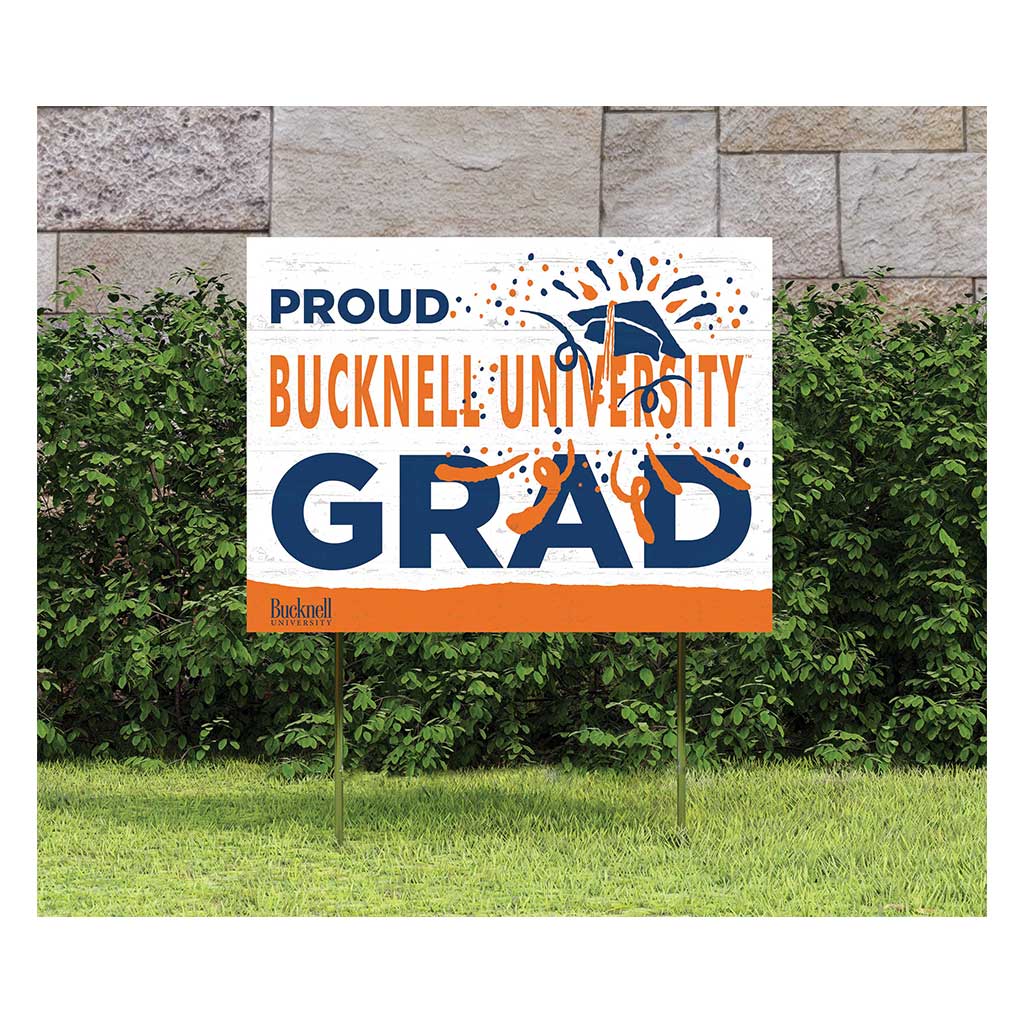 18x24 Lawn Sign Proud Grad With Logo Bucknell Bison