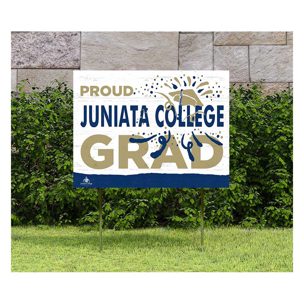 18x24 Lawn Sign Proud Grad With Logo Juniata College Eagles