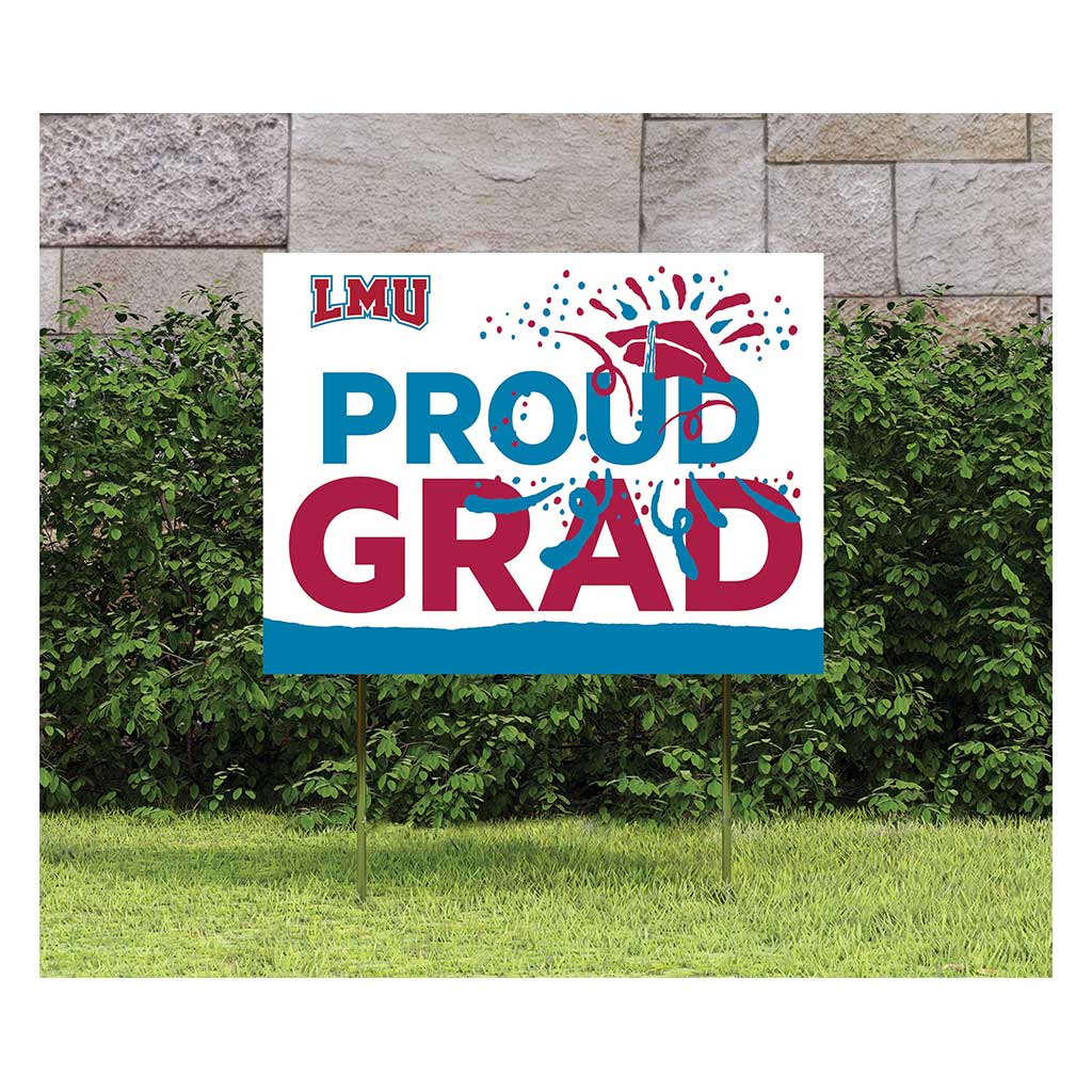 18x24 Lawn Sign Proud Grad With Logo Loyola Marymount Lions