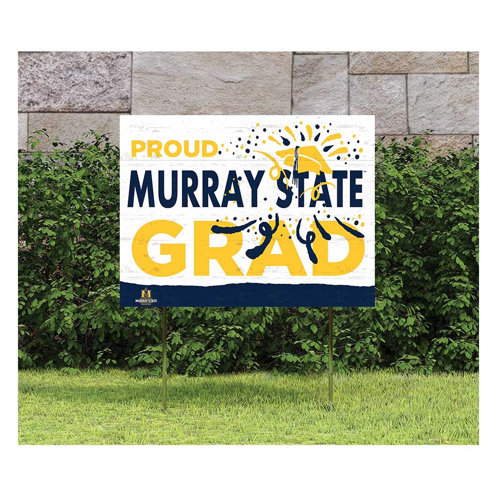 18x24 Lawn Sign Proud Grad With Logo Murray State Racers