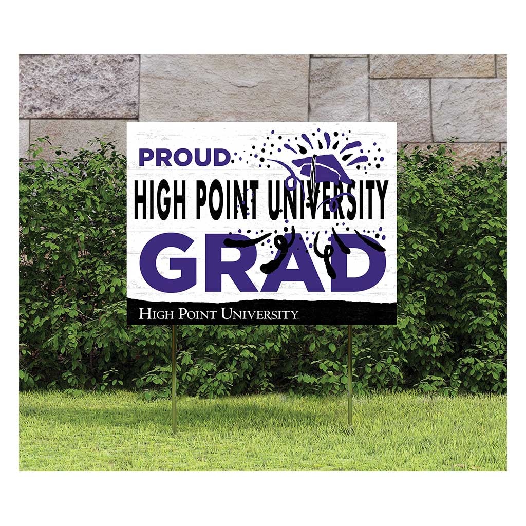 18x24 Lawn Sign Proud Grad With Logo High Point Panthers