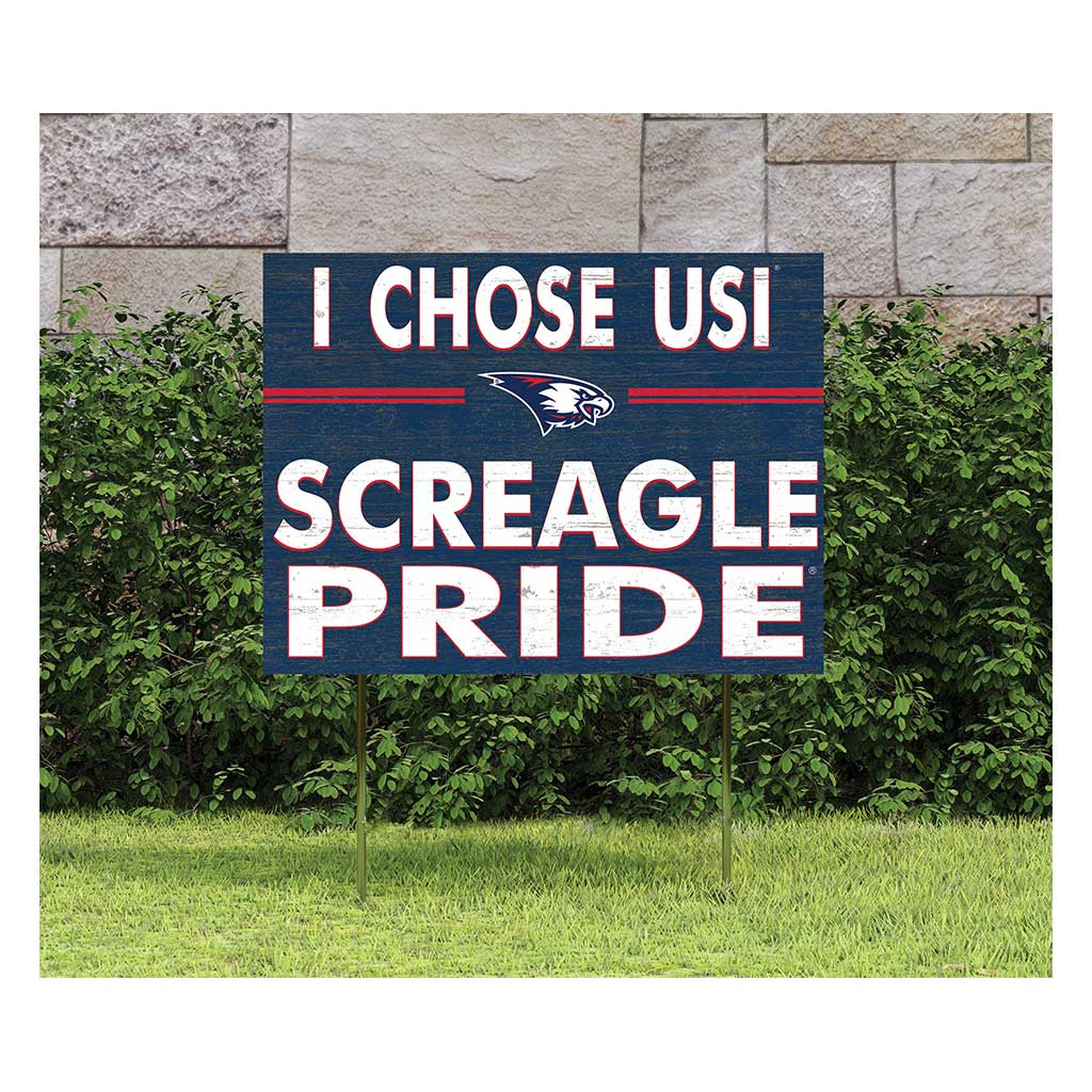 18x24 Lawn Sign I Chose Team Strong Southern Indiana Screaming Eagles