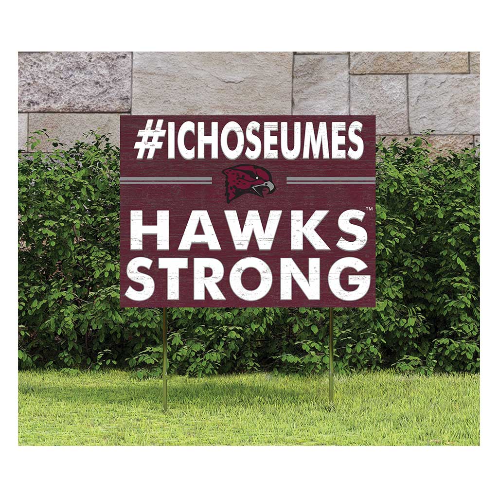 18x24 Lawn Sign I Chose Team Strong Maryland Eastern Shore Hawks