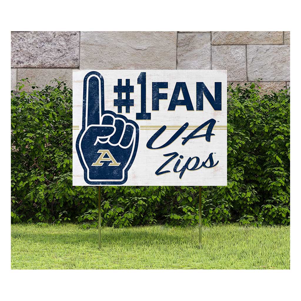 18x24 Lawn Sign #1 Fan Akron Zips