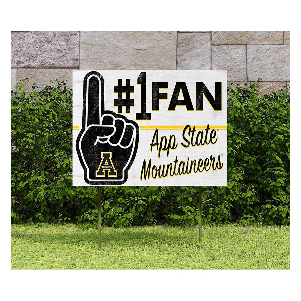 18x24 Lawn Sign #1 Fan Appalachian State Mountaineers