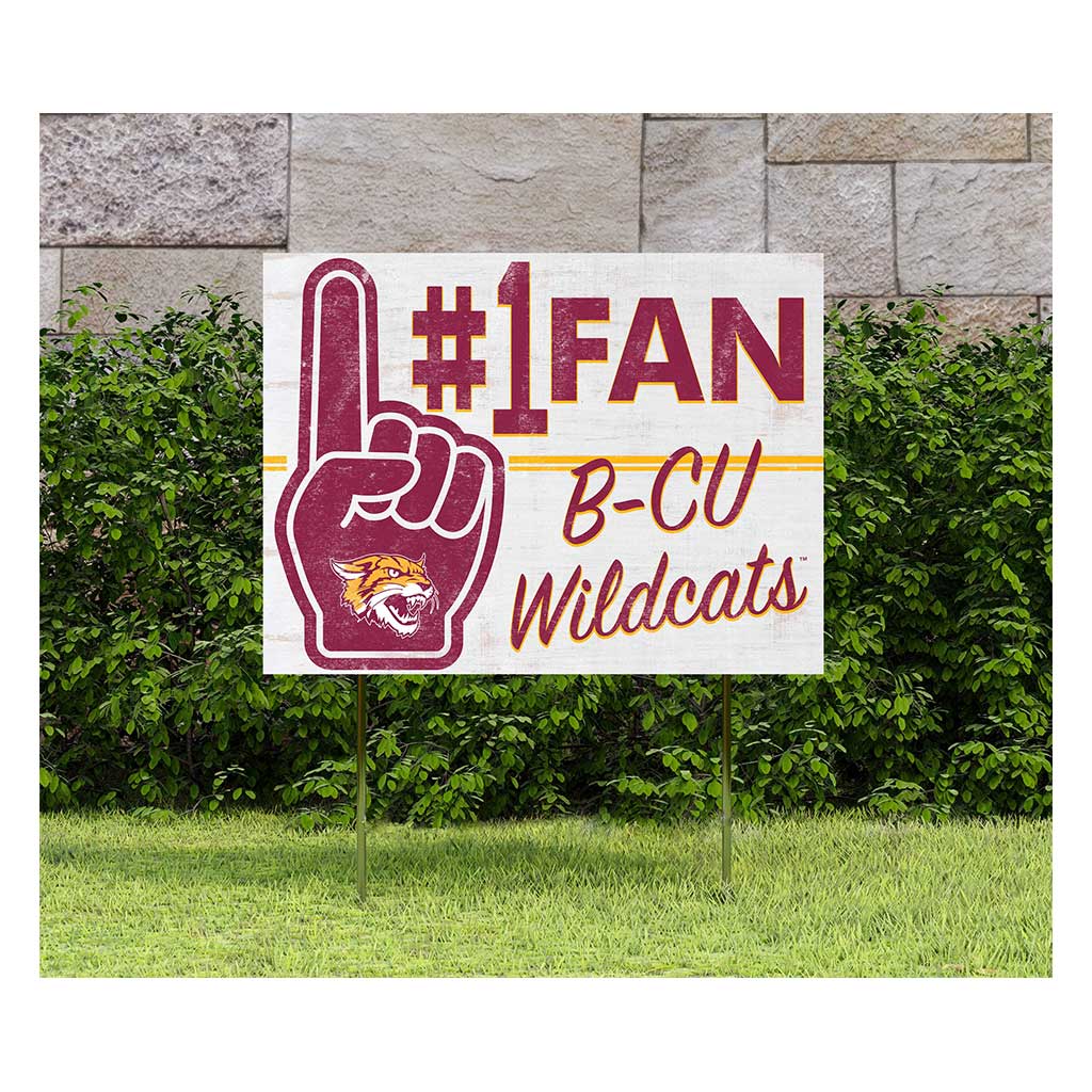 18x24 Lawn Sign #1 Fan Bethune-Cookman Wildcats