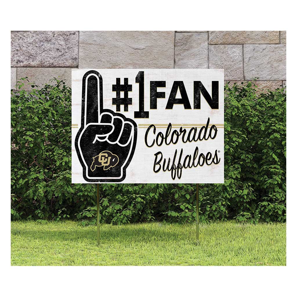 18x24 Lawn Sign #1 Fan Colorado (Boulder) Buffaloes