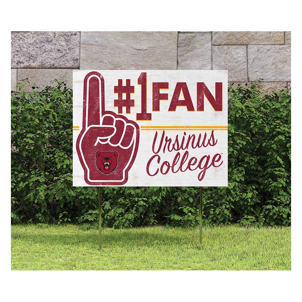 18x24 Lawn Sign #1 Fan Ursinus College Bears