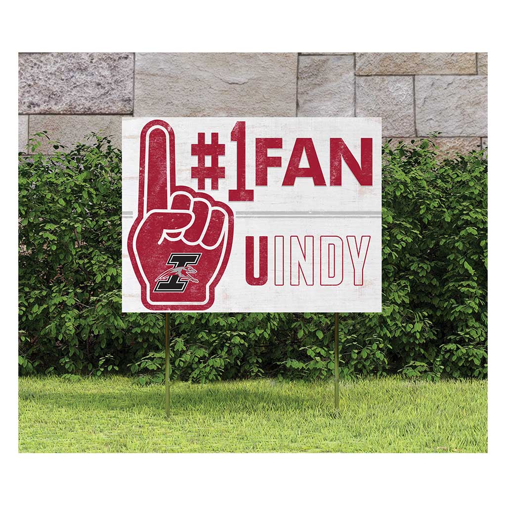 18x24 Lawn Sign #1 Fan University of Indianapolis Greyhounds