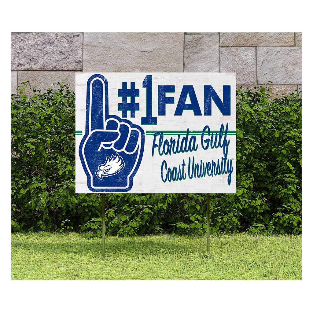 18x24 Lawn Sign #1 Fan Florida Gulf Coast Eagles
