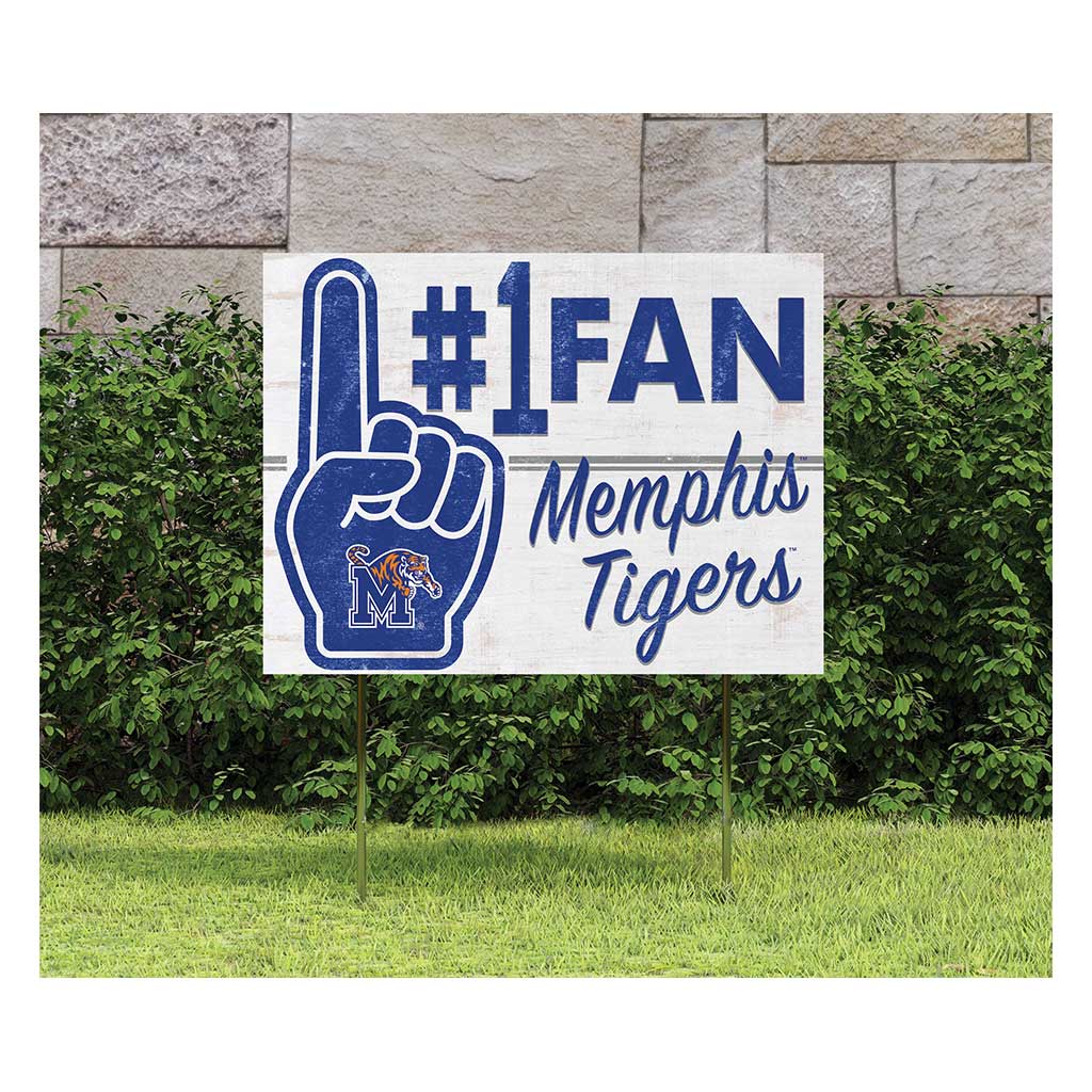 18x24 Lawn Sign #1 Fan Memphis Tigers