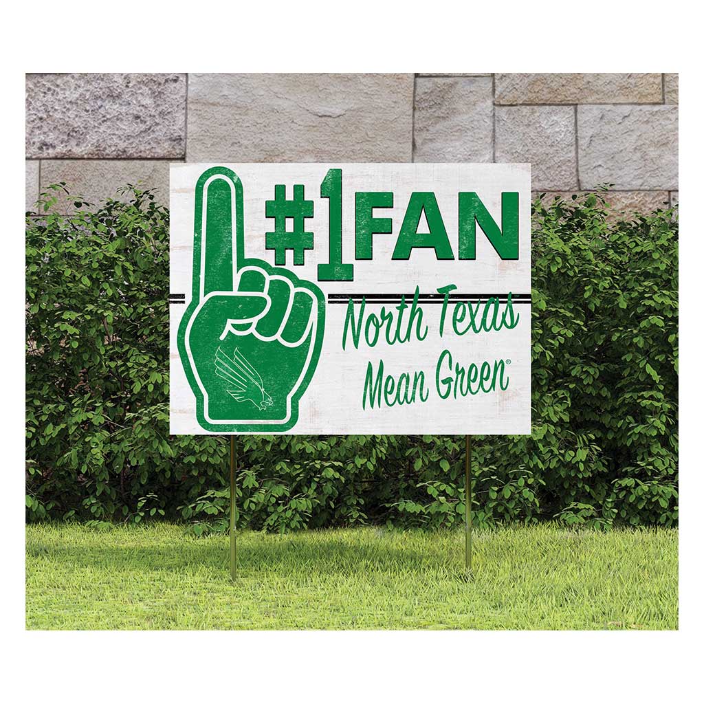 18x24 Lawn Sign #1 Fan North Texas Mean Green