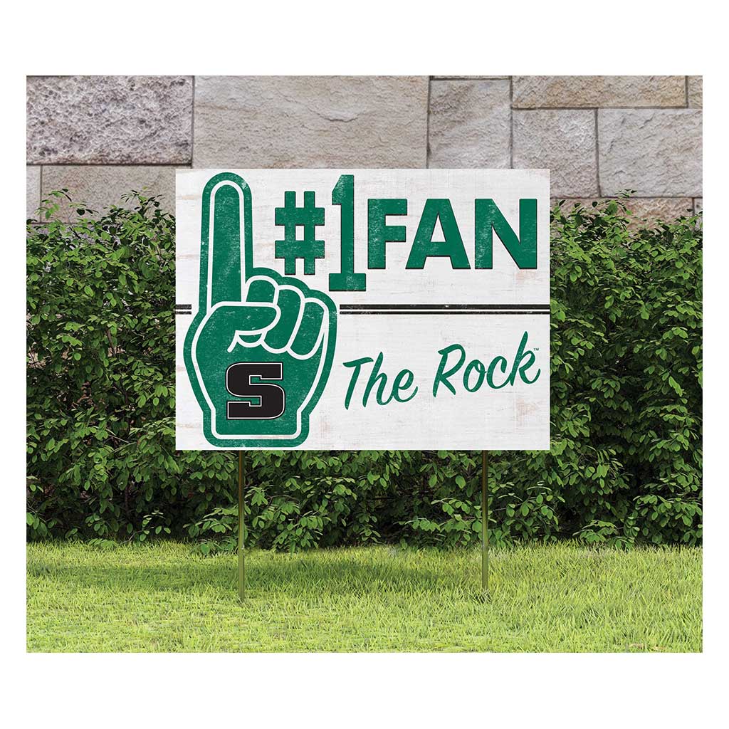 18x24 Lawn Sign #1 Fan Slippery Rock The Rock